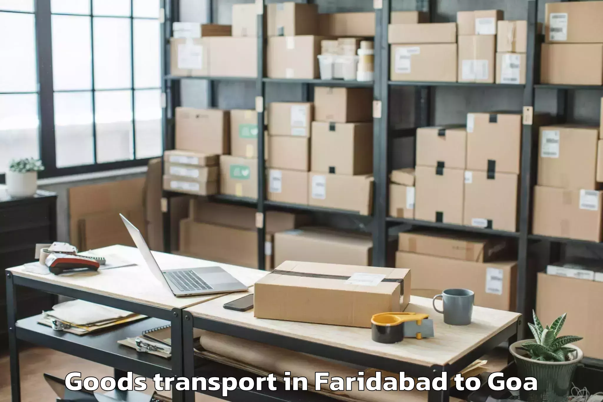 Expert Faridabad to Sancoale Goods Transport